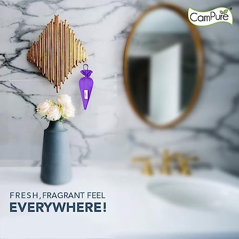 Mangalam CamPure Camphor Cone (Lavender) Pack Of 2 - Room, Car and Air Freshener & Mosquito Repellent