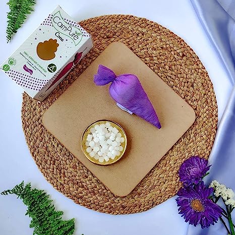 Mangalam CamPure Camphor Cone (Lavender) Pack Of 2 - Room, Car and Air Freshener & Mosquito Repellent