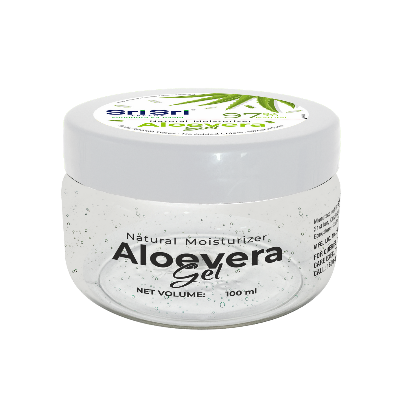 Aloevera Gel | Natural Moisturizer, Suits all Skin Types | 100ml | Sri Sri Tattva