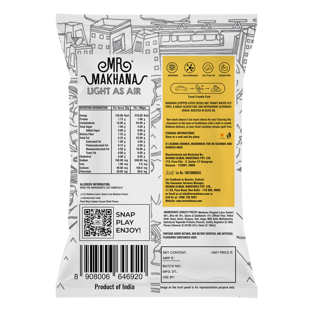 Makhana Cheezy Peezy 65g | Mr Makhana