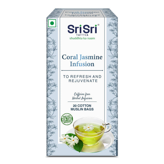 Coral Jasmine Infusion | Sri Sri Tattva | 20 Bags