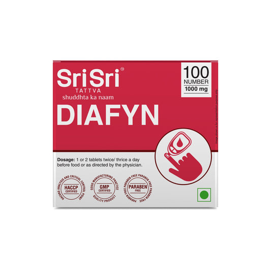 DIAFYN for Blood Sugar Control 10 Tabs | 1000 mg | Sri Sri Tattva