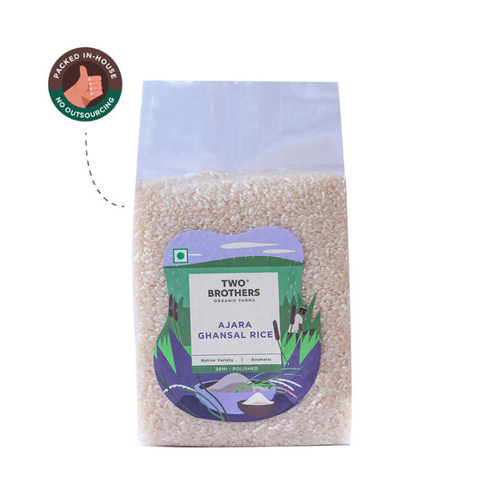 Ajara Ghansal Rice, Semi-Polished 1kg | Two Brothers