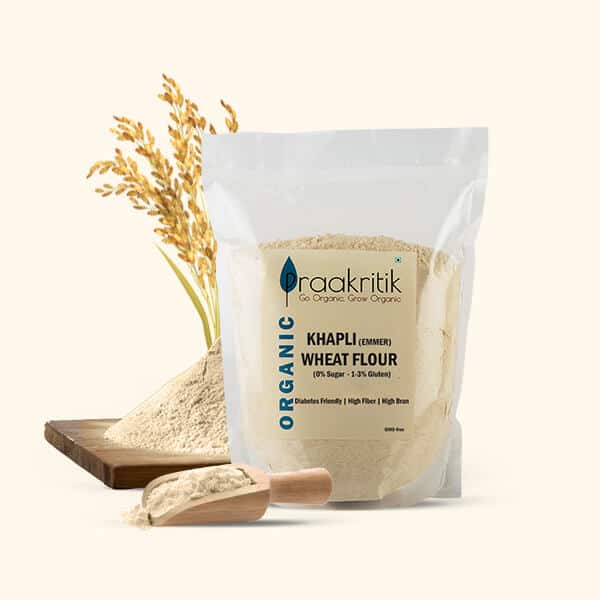 Organic Khapli Atta 1kg | Praakritik
