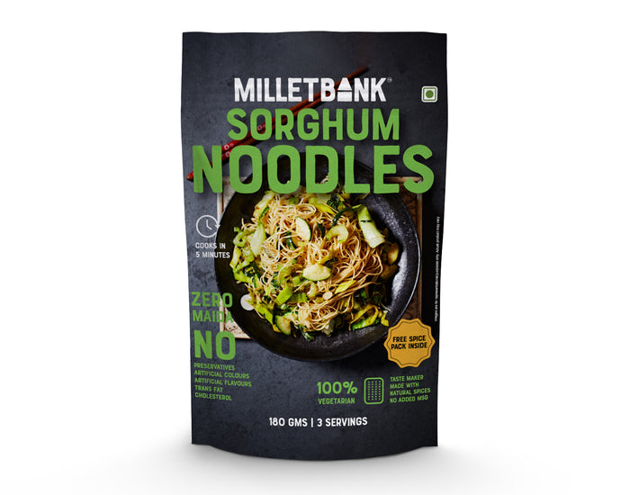 Sorghum Hakka Noodles 180g | MilletBank
