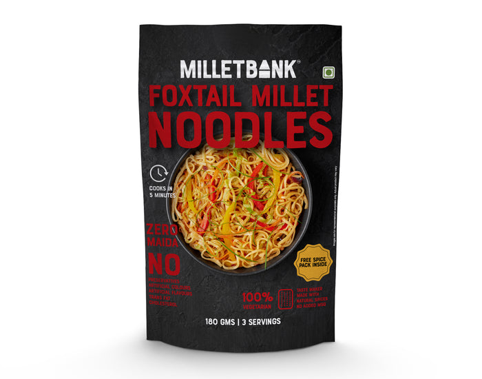 Foxtail Millet Hakka Noodles 180g | MilletBank