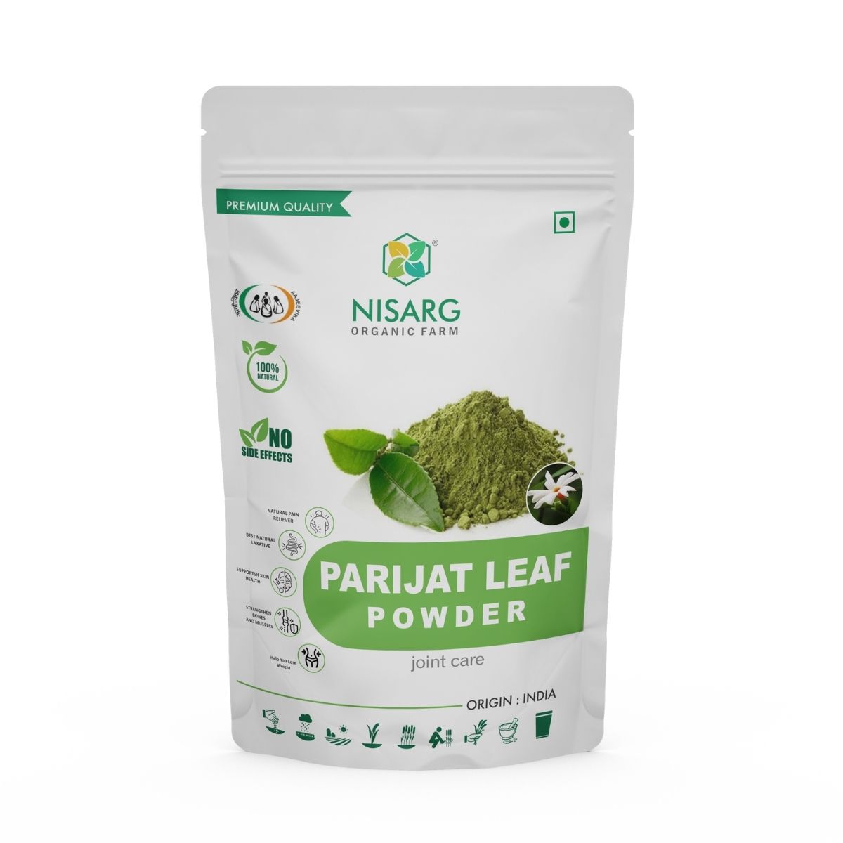 Parijat Leaf Powder 100g | Nisarg Organic Farm