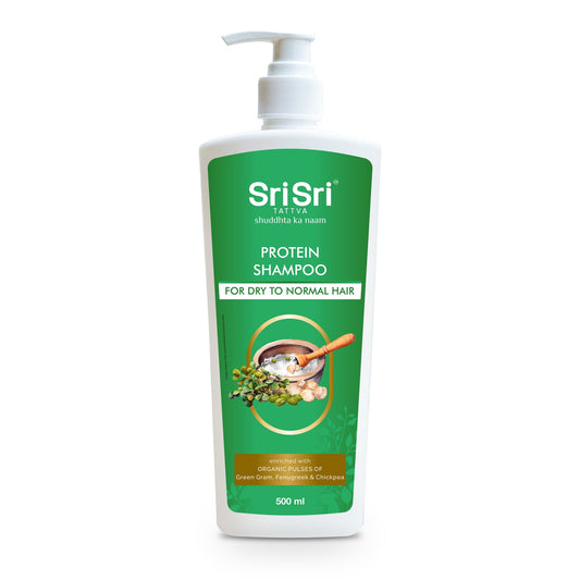 Protein Shampoo - For Dry to Normal Hair (Buy 1 Get 1 Free), 500ml | Sri Sri Tattva