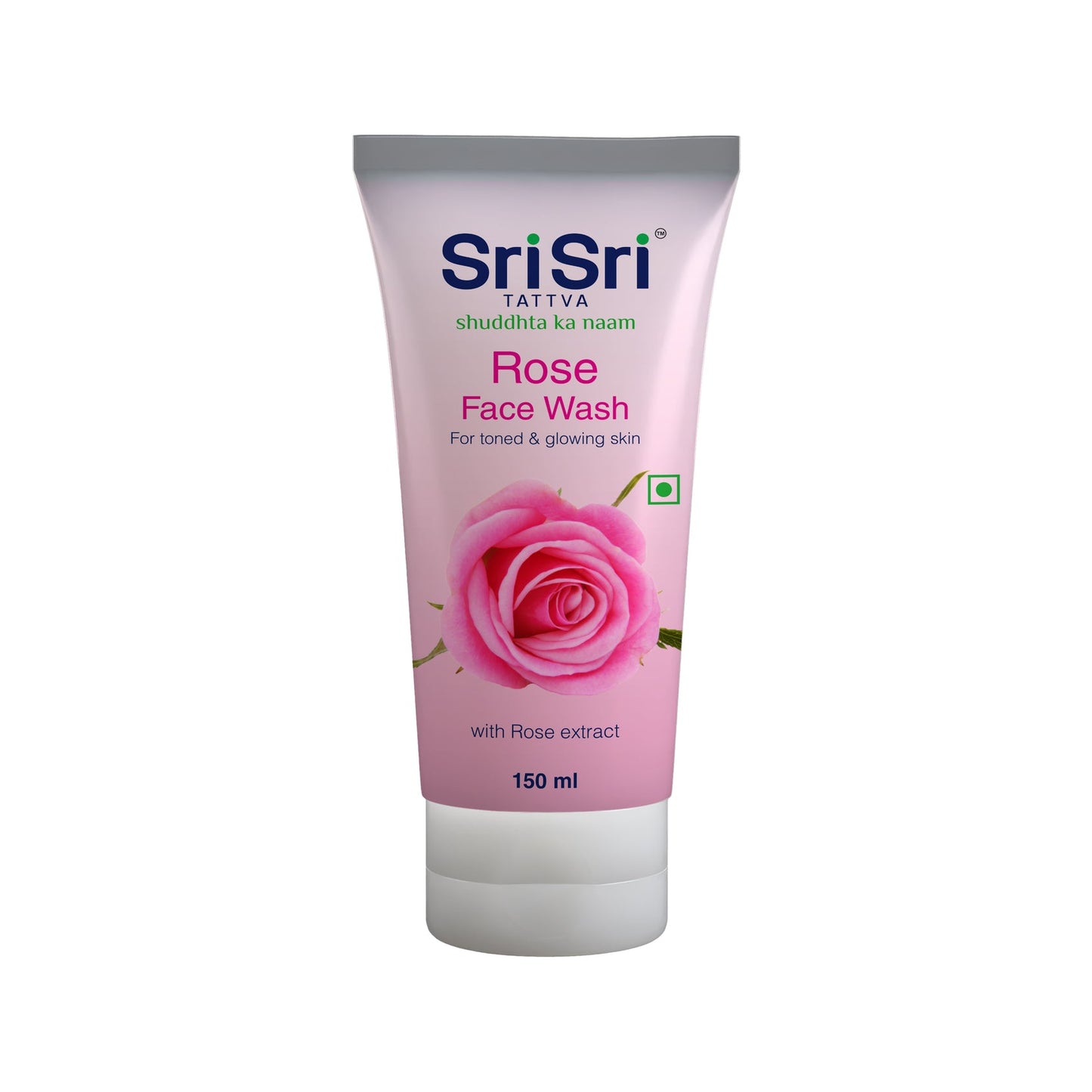 Rose Face Wash - For Toned & Glowing Skin, 150 ml | Sri Sri Tattva