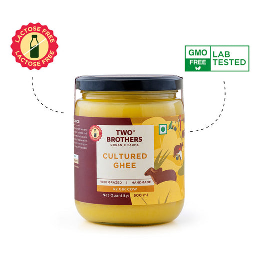 A2 Gir Cow - Cultured Ghee 500ml | Two Brothers