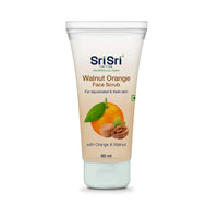 Walnut Orange Face Scrub - For Rejuvenated & Fresh Skin, 60g | Sri Sri Tattva