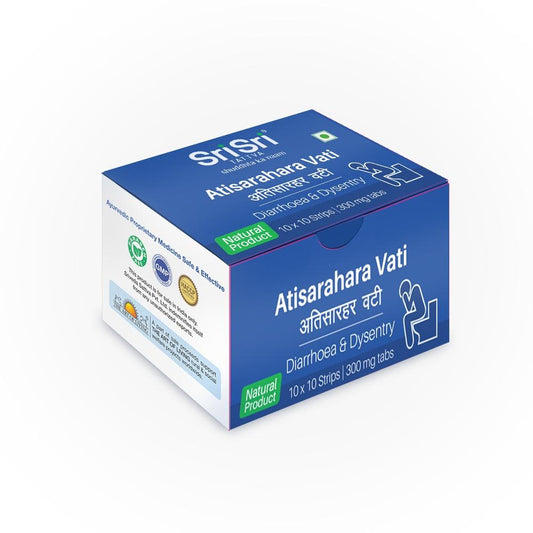 Atisarahara Vati Diarrhoea & Dysentry 300mg | Sri Sri Tattva