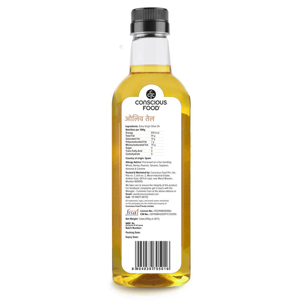 Extra Virgin Olive Oil 1L Conscious Food