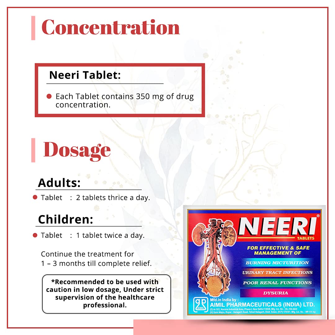 Neeri by Aimil Pharmaceuticals India Ltd - 30 tablets