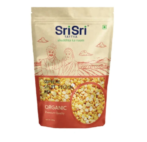 Toor Dal - Split - Organic Supreme Split Pigeon Pea, 500g | Sri Sri Tattva