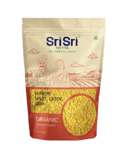 Supreme Organic Split Green Gram, 500g | Sri Sri Tattva