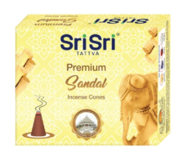 Premium Sandal Incense Cones, 25g