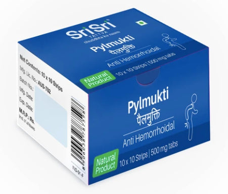 Pylmukti Tablet - Anti-Hemorrhoidal, 500mg 10Tab | Sri Sri Tattva