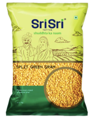 Moong Dal - Split Green Gram, 1kg | Sri Sri Tattva