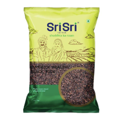 Superior Healthy Black Rice, 1kg | Sri Sri Tattva