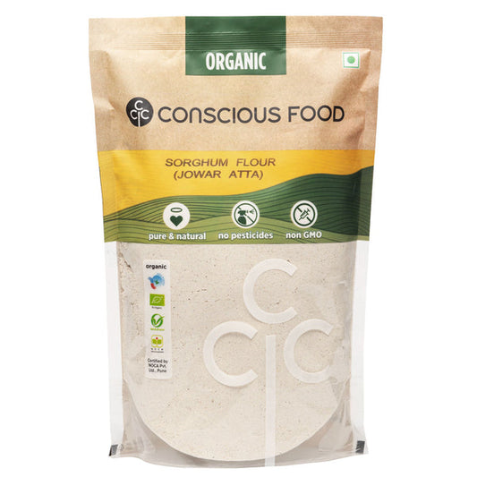 Jowar Atta / Sorghum Flour 500g | Conscious Food