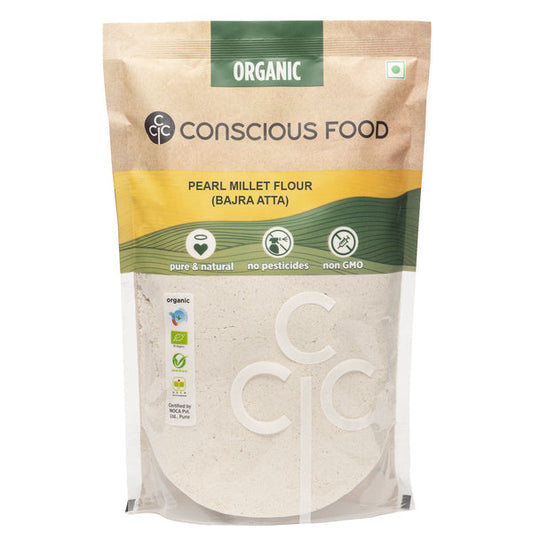 Bajra Atta / Pearl Millet Flour 500g | Conscious Food