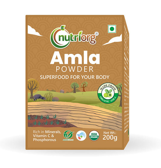 Organic Amla Powder 200gm | Nutriorg