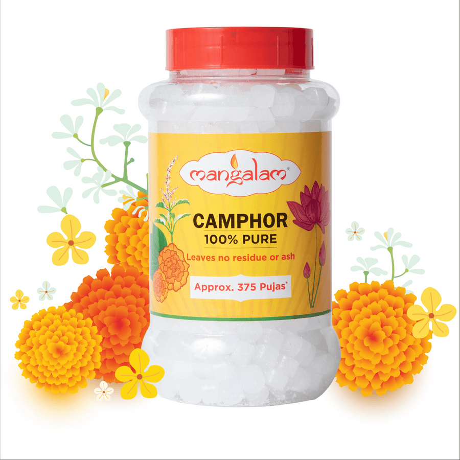 Mangalam Camphor Tablet 250g Jar - Pack of 2