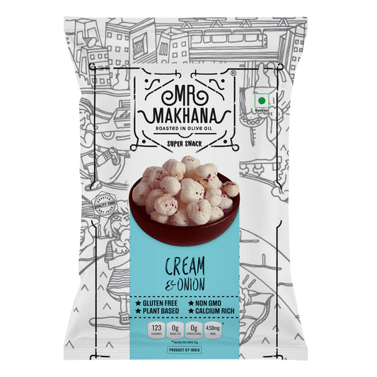 Makhana Cream & Onion 65g | Mr Makhana