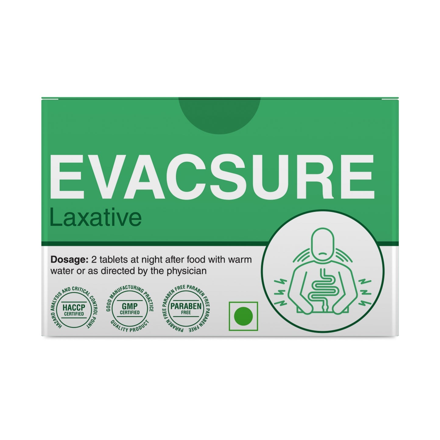 Evacsure - Laxative, 10 Tabs | Sri Sri Tattva