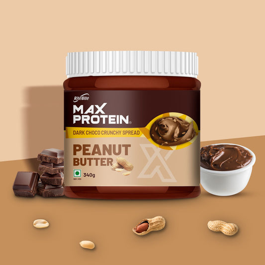 Peanut Butter Dark Choco Crunchy 340g | Max Protein