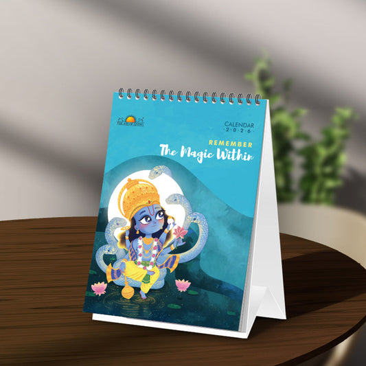 Illustrated Table Top Calendar 2026