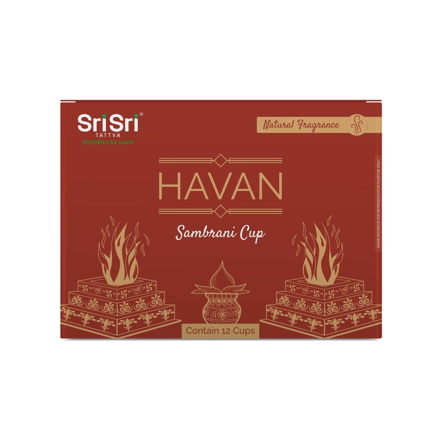 Havan Sambrani Cup For Pooja | 12 Cups | Sri Sri Tattva