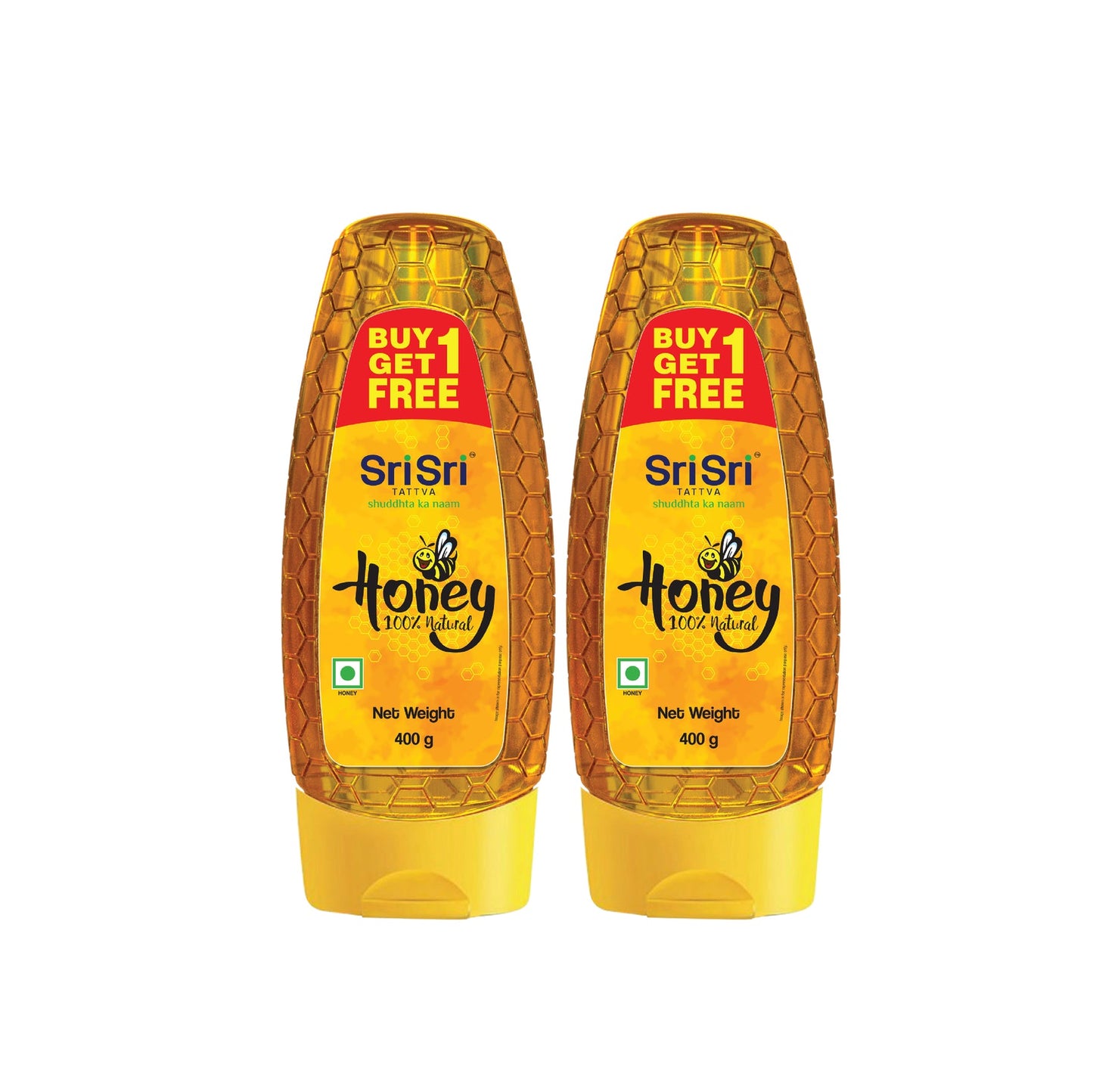 Honey - 100% Natural & Pure, No sugar adulteration, 400 g (Buy 1 Get 1 Free)