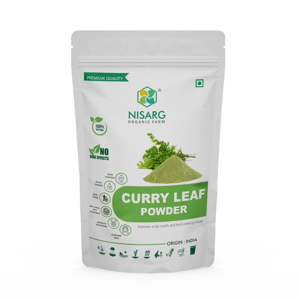 Curry Leaf Powder 100g | Nisarg Organic Farm