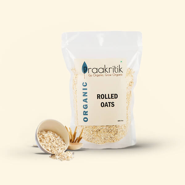 Organic Rolled Oats 500g | Praakritik