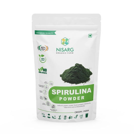 Organic Spirulina Powder 100g | Nisarg Organic Farm