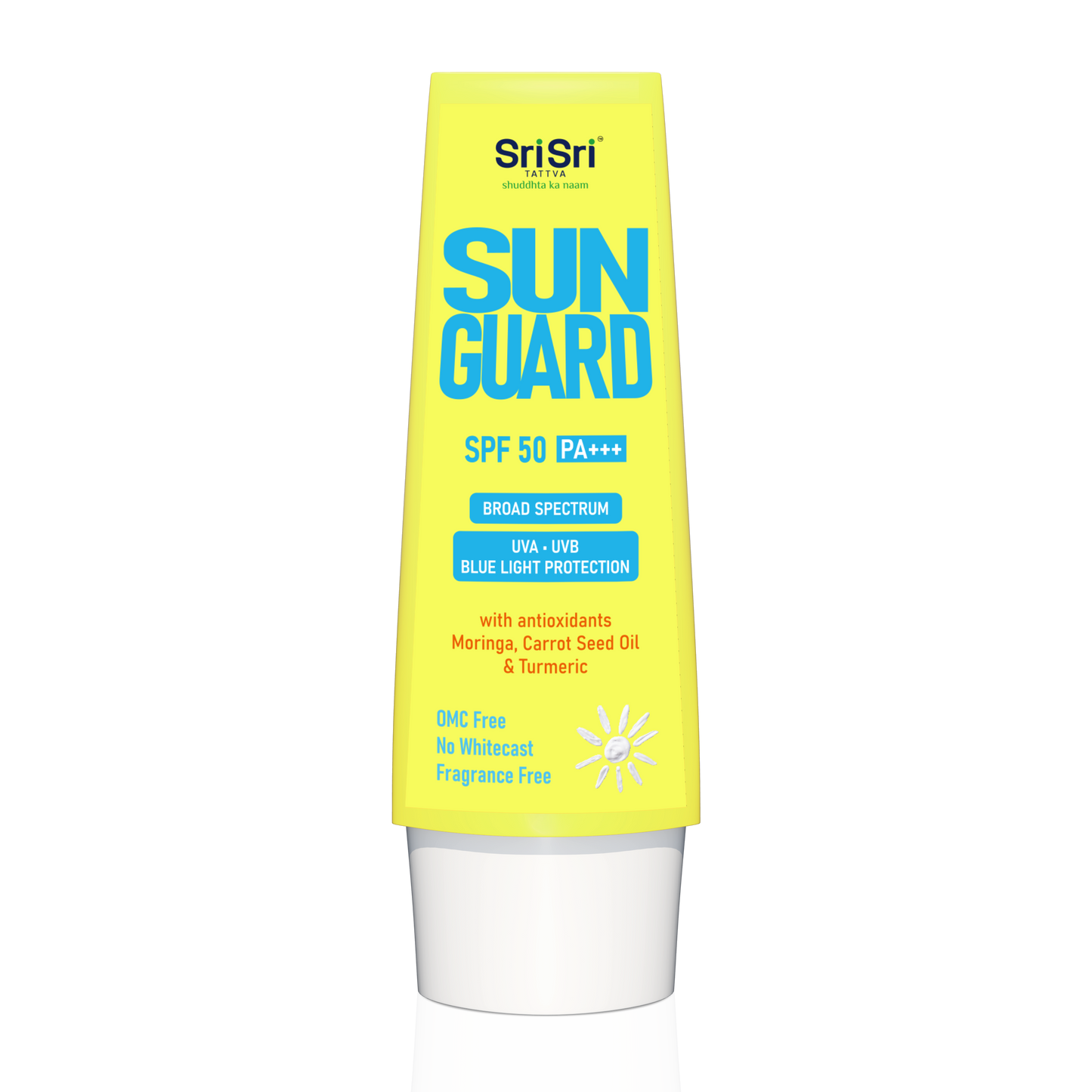 Sunguard, SPF 50 PA +++ | With Anti Oxidants Moringa, Carrot Seed Oil & Turmeric | 50 g