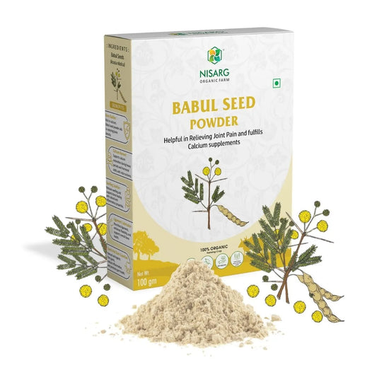 Babul Beej (Seeds) Powder | Phali Powder 100g | Nisarg Organic Farm