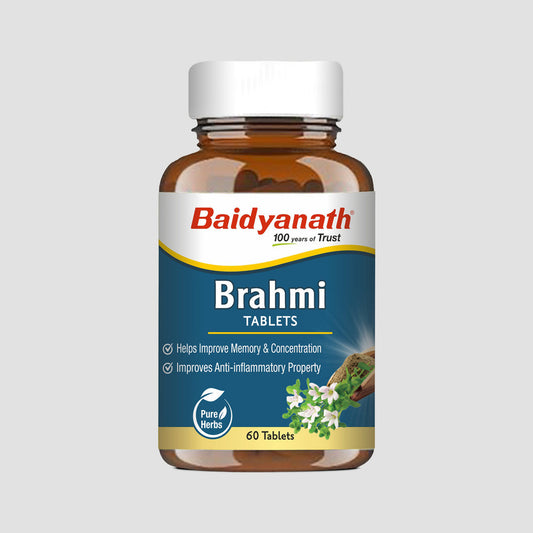 Baidyanath Brahmi Tablets (60 Tablets) - Ayurvedic Medicine