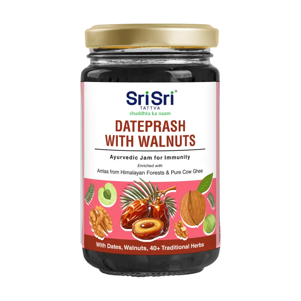 Dateprash with Walnuts – Ayurvedic Jam for Immunity | Ayurvedic Immunity Booster | 40+ Ayurvedic Herbs | 450g - protien