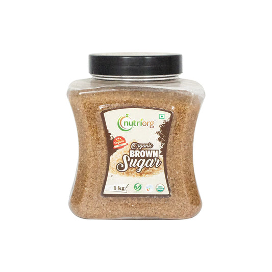 Organic Brown Sugar 100% Organic & Pure 1kg | Nutriorg
