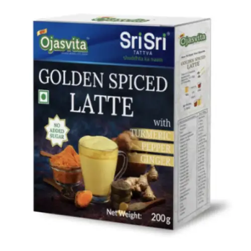 Golden Spiced Latte Ojasvita with Turmeric Pepper and Ginger 200g - Gourmet Foods