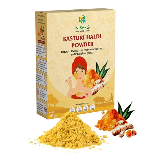 Kasturi Haldi Powder | Organic Turmeric Powder 100g | Nisarg Organic Farm