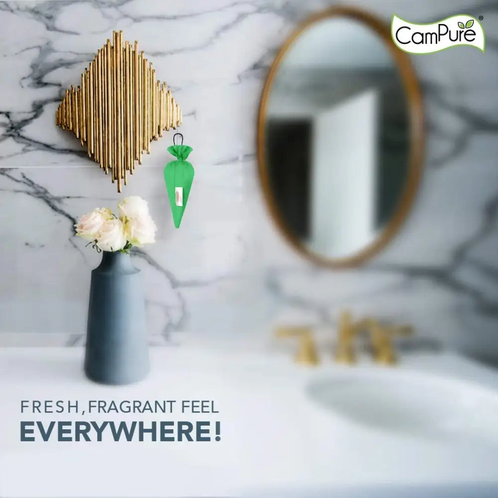 Mangalam CamPure Camphor Cone (Jasmine) Pack Of 2 - Room Car and Air Freshener & Mosquito Repellent - Home Care