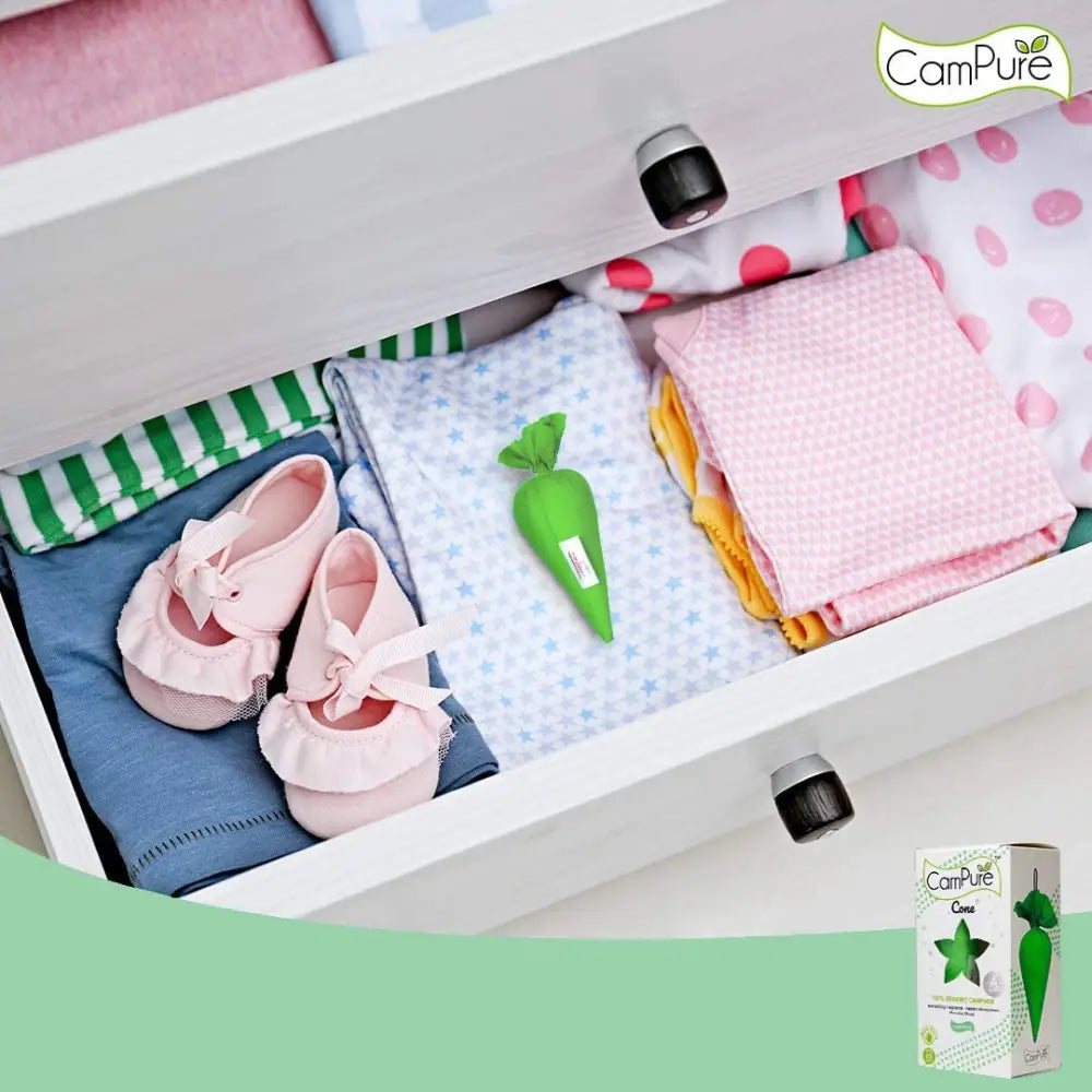 Mangalam CamPure Camphor Cone (Jasmine) Pack Of 2 - Room Car and Air Freshener & Mosquito Repellent - Home Care