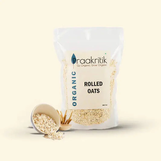 Organic Rolled Oats 500g | Praakritik - oats