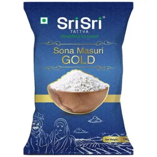 Sona Masuri Gold Rice 1kg | Sri Sri Tattva - Grocery