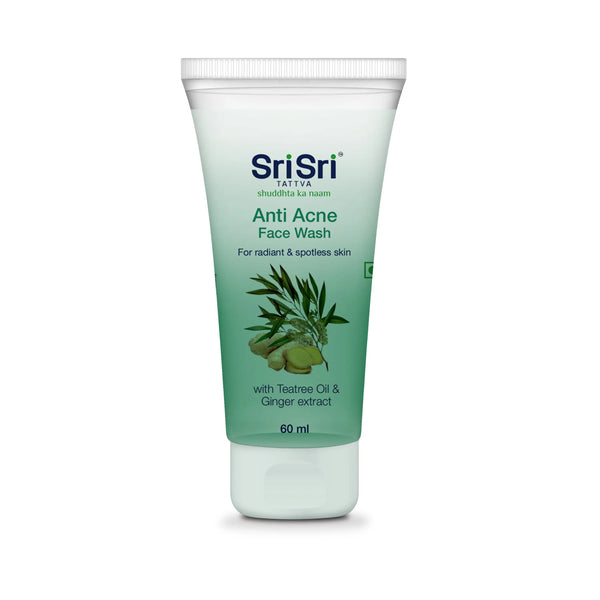 Anti Acne Face Wash For Radiant & Spotless Skin 60ML | Sri Sri Tattva