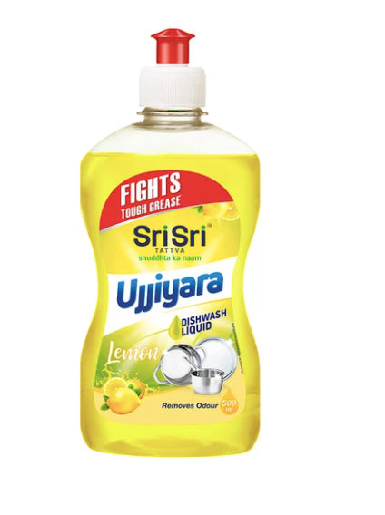Ujjiyara Liquid Dishwash Lemon - Removes Odour, 500ml